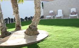 Zona de descanso y hamacas